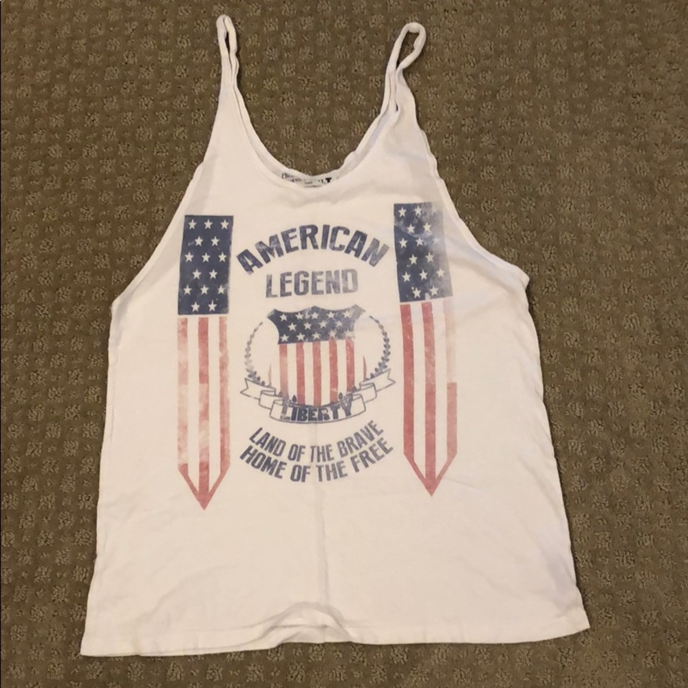 Patriotic cotton tank
